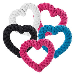 Heart-Shaped Rope Toys - 5 Pack
